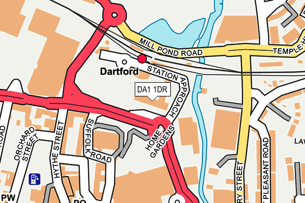 DA1 1DR map - OS OpenMap – Local (Ordnance Survey)