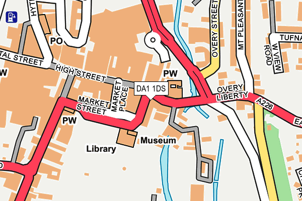 DA1 1DS map - OS OpenMap – Local (Ordnance Survey)