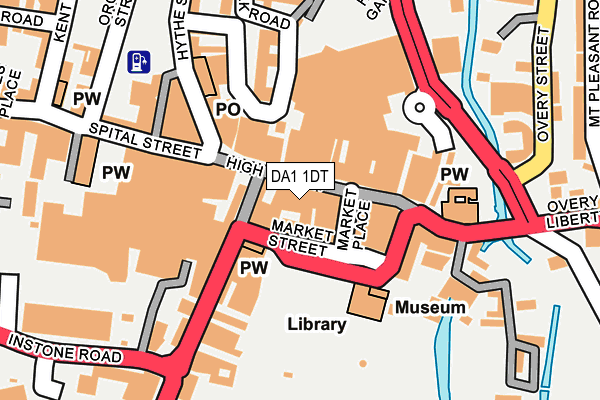DA1 1DT map - OS OpenMap – Local (Ordnance Survey)