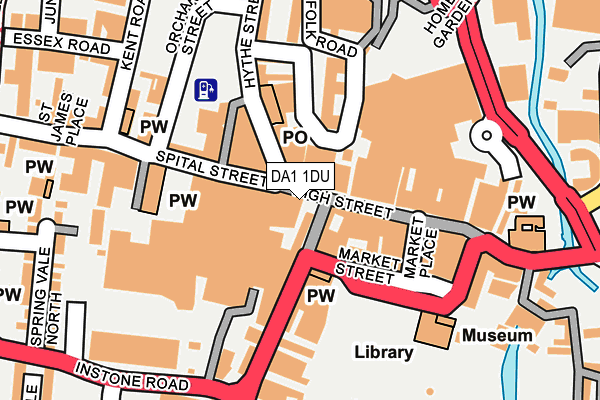 DA1 1DU map - OS OpenMap – Local (Ordnance Survey)
