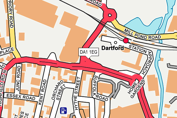 DA1 1EG map - OS OpenMap – Local (Ordnance Survey)