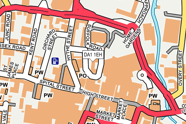 DA1 1EH map - OS OpenMap – Local (Ordnance Survey)