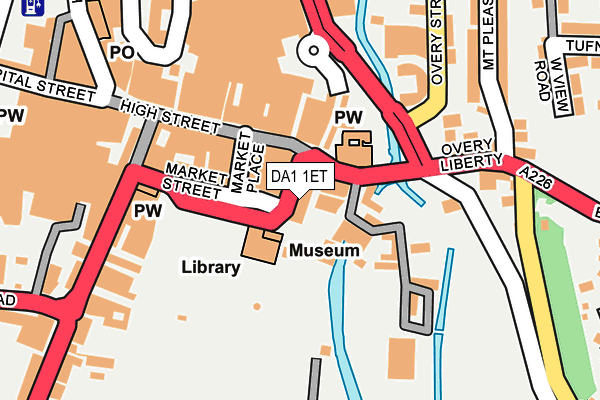 DA1 1ET map - OS OpenMap – Local (Ordnance Survey)