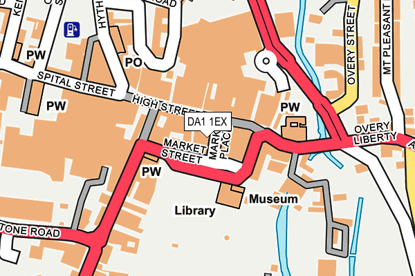 DA1 1EX map - OS OpenMap – Local (Ordnance Survey)