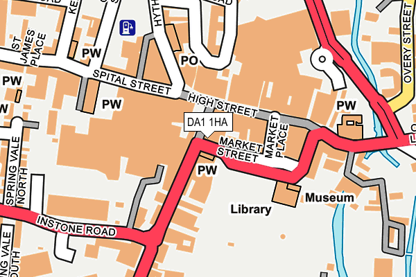 DA1 1HA map - OS OpenMap – Local (Ordnance Survey)