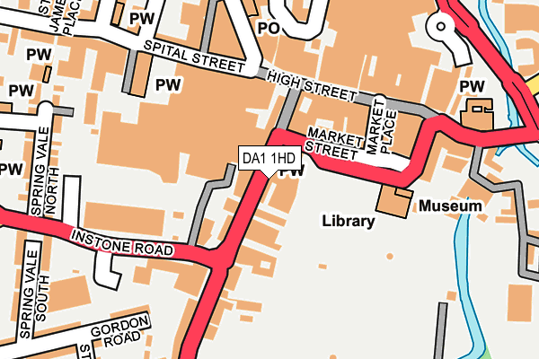 DA1 1HD map - OS OpenMap – Local (Ordnance Survey)