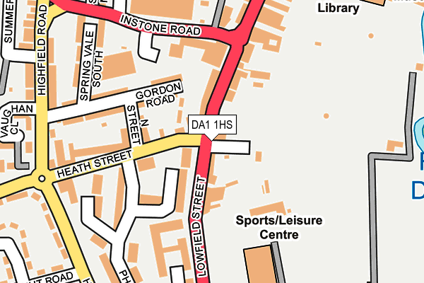 DA1 1HS map - OS OpenMap – Local (Ordnance Survey)