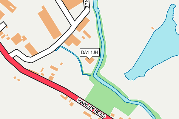 DA1 1JH map - OS OpenMap – Local (Ordnance Survey)