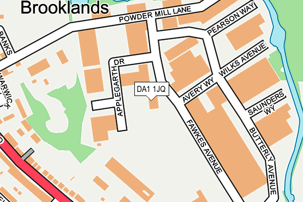 DA1 1JQ map - OS OpenMap – Local (Ordnance Survey)