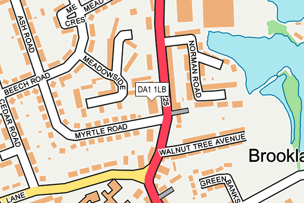DA1 1LB map - OS OpenMap – Local (Ordnance Survey)