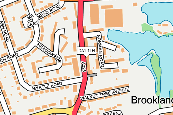 DA1 1LH map - OS OpenMap – Local (Ordnance Survey)