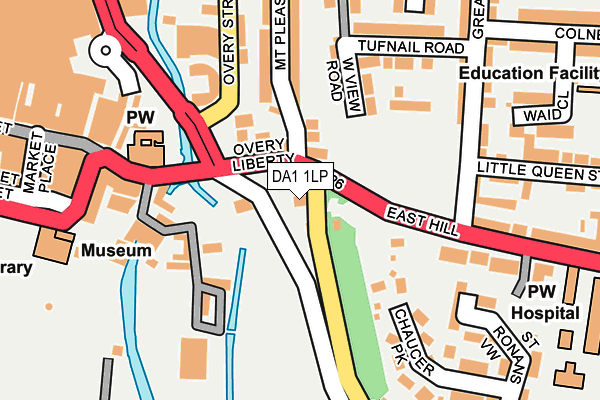 DA1 1LP map - OS OpenMap – Local (Ordnance Survey)