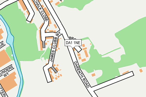 DA1 1NE map - OS OpenMap – Local (Ordnance Survey)