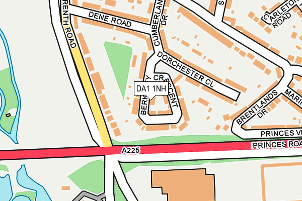DA1 1NH map - OS OpenMap – Local (Ordnance Survey)