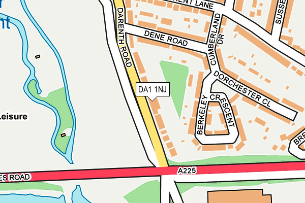 DA1 1NJ map - OS OpenMap – Local (Ordnance Survey)