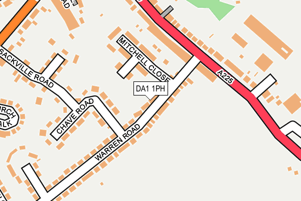 DA1 1PH map - OS OpenMap – Local (Ordnance Survey)