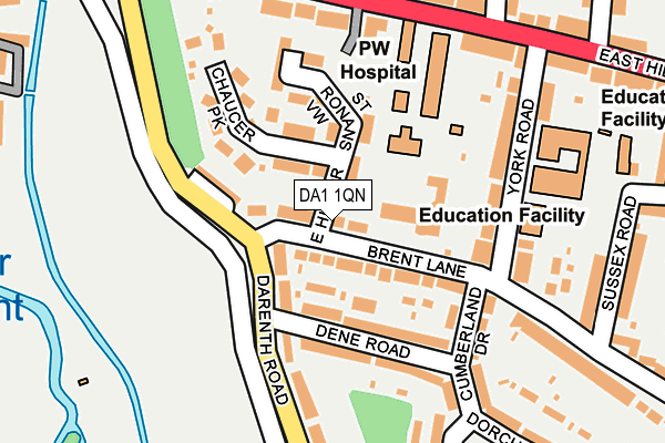DA1 1QN map - OS OpenMap – Local (Ordnance Survey)