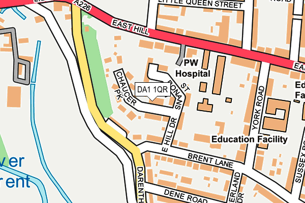 DA1 1QR map - OS OpenMap – Local (Ordnance Survey)
