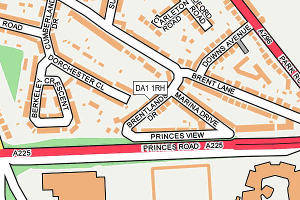 DA1 1RH map - OS OpenMap – Local (Ordnance Survey)