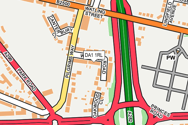 DA1 1RL map - OS OpenMap – Local (Ordnance Survey)