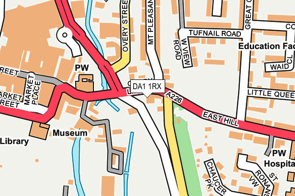 DA1 1RX map - OS OpenMap – Local (Ordnance Survey)