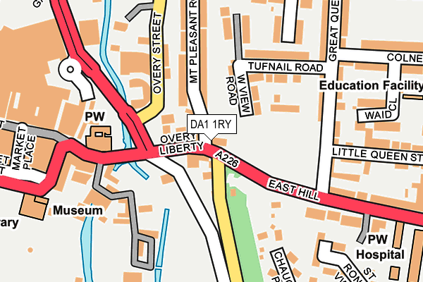 DA1 1RY map - OS OpenMap – Local (Ordnance Survey)