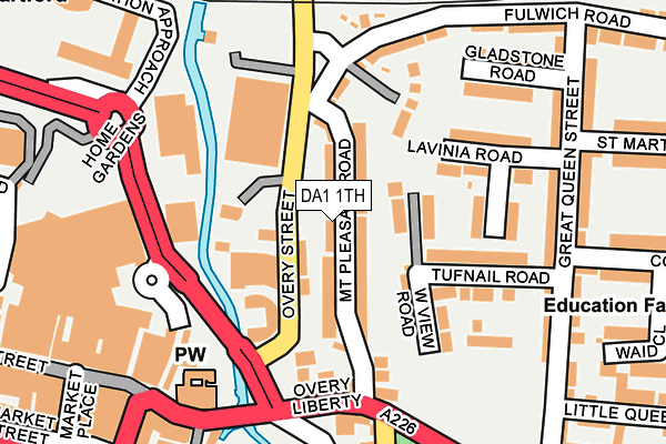 DA1 1TH map - OS OpenMap – Local (Ordnance Survey)