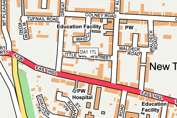 DA1 1TL map - OS OpenMap – Local (Ordnance Survey)