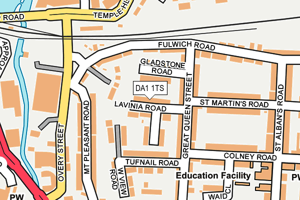 DA1 1TS map - OS OpenMap – Local (Ordnance Survey)