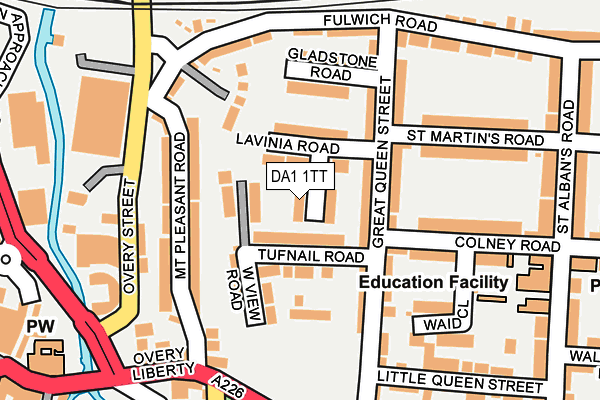 DA1 1TT map - OS OpenMap – Local (Ordnance Survey)