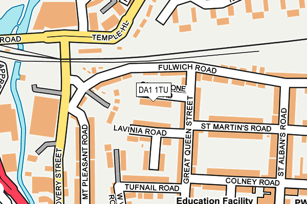DA1 1TU map - OS OpenMap – Local (Ordnance Survey)