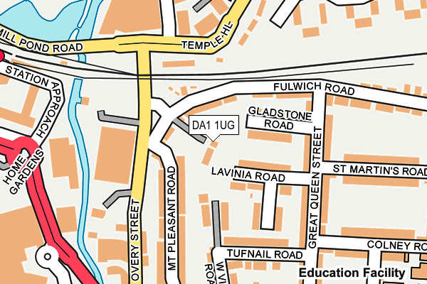 DA1 1UG map - OS OpenMap – Local (Ordnance Survey)
