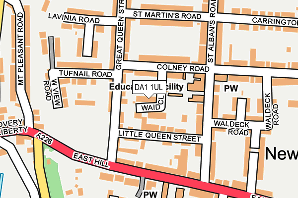 DA1 1UL map - OS OpenMap – Local (Ordnance Survey)