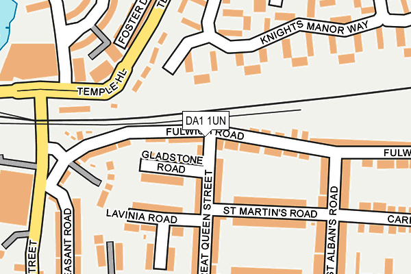 DA1 1UN map - OS OpenMap – Local (Ordnance Survey)