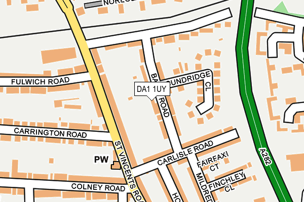 DA1 1UY map - OS OpenMap – Local (Ordnance Survey)