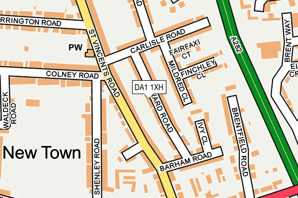 DA1 1XH map - OS OpenMap – Local (Ordnance Survey)