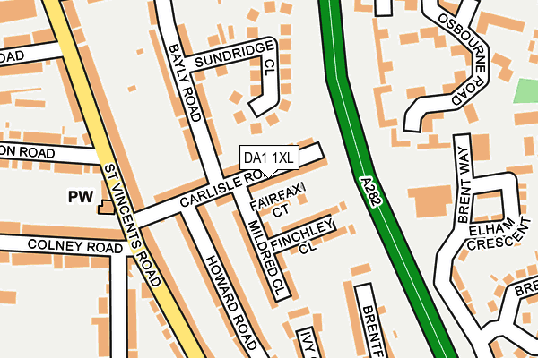DA1 1XL map - OS OpenMap – Local (Ordnance Survey)