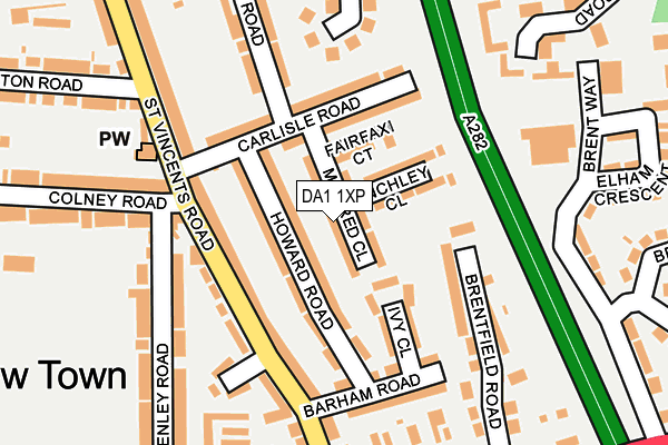 DA1 1XP map - OS OpenMap – Local (Ordnance Survey)