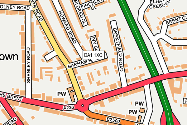 DA1 1XQ map - OS OpenMap – Local (Ordnance Survey)