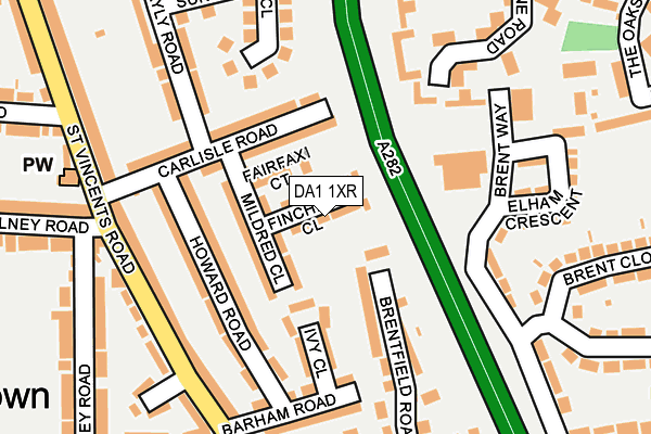 DA1 1XR map - OS OpenMap – Local (Ordnance Survey)