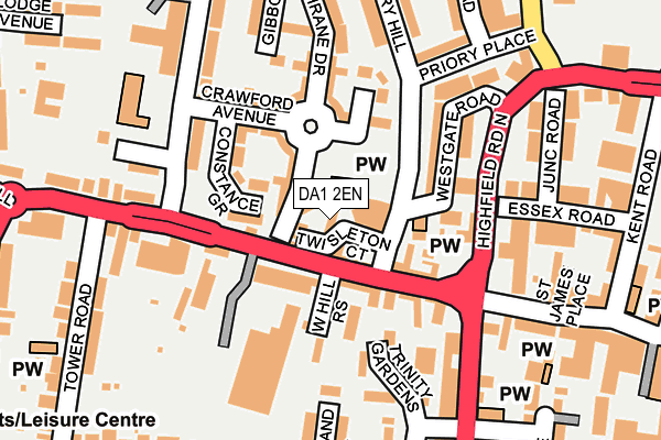 Map of LW COMMERCIAL LTD at local scale