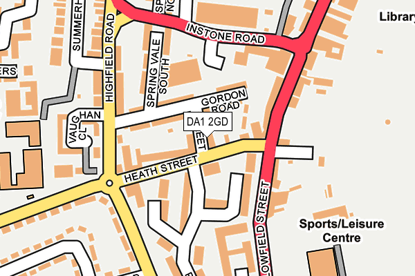DA1 2GD map - OS OpenMap – Local (Ordnance Survey)