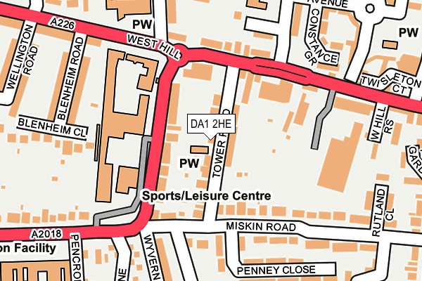 Map of VICOFY DRYLINING LIMITED at local scale
