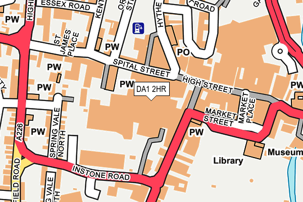 DA1 2HR map - OS OpenMap – Local (Ordnance Survey)