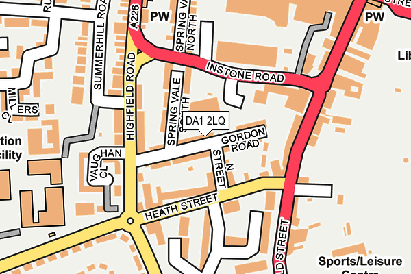 DA1 2LQ map - OS OpenMap – Local (Ordnance Survey)
