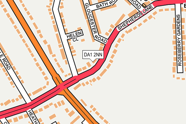 DA1 2NN map - OS OpenMap – Local (Ordnance Survey)