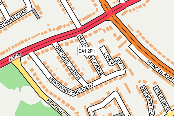 DA1 2PH map - OS OpenMap – Local (Ordnance Survey)