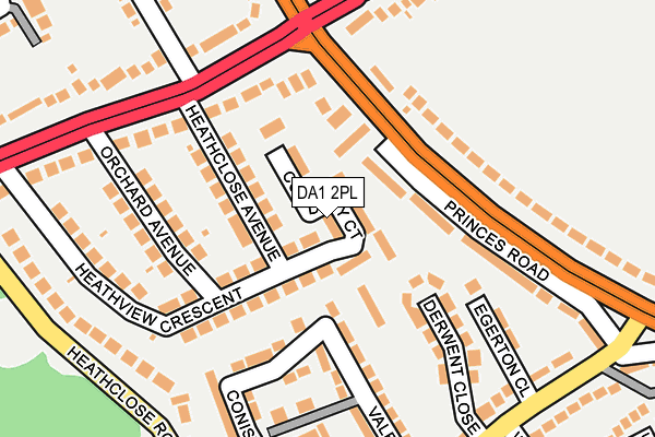 DA1 2PL map - OS OpenMap – Local (Ordnance Survey)
