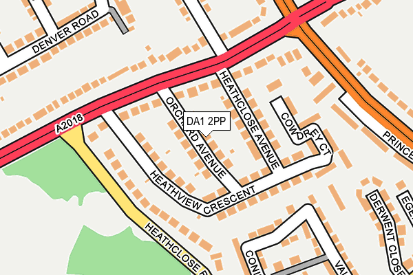 DA1 2PP map - OS OpenMap – Local (Ordnance Survey)