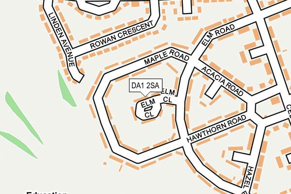 DA1 2SA map - OS OpenMap – Local (Ordnance Survey)